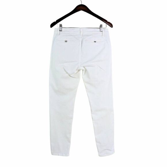 AG Adriano Goldschmied Size 26 Tristan Tailored Trouser Stretch White - Picture 7 of 12